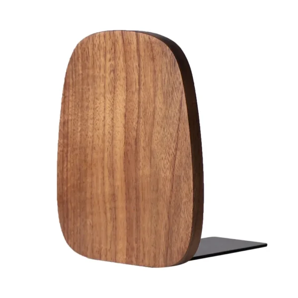 wooden-bookend-walnut-oval-desk-book-stand